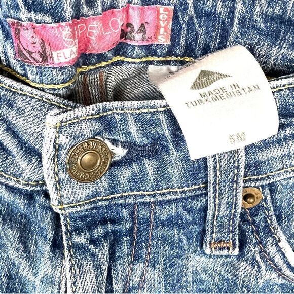 Levis 524 Flare vintage Y2k low waisted Jeans - Picture 3 of 4